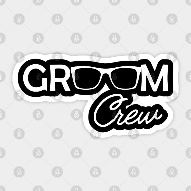 Groom Crew Sticker by KC Happy Shop